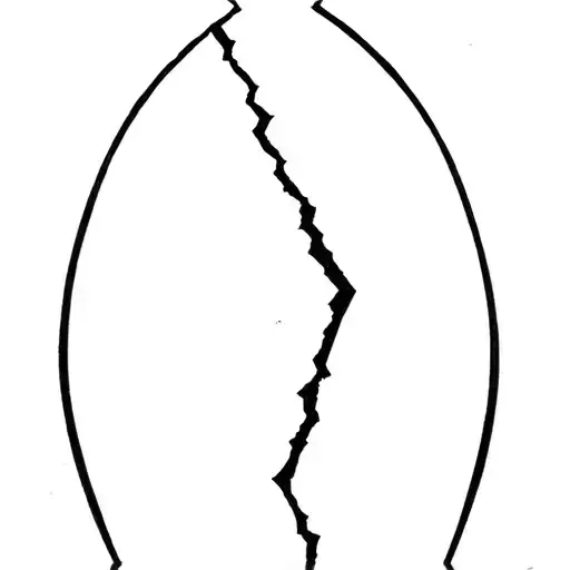 Broken Vinyl In A Fine Line Tattoo On The Thigh And For Men