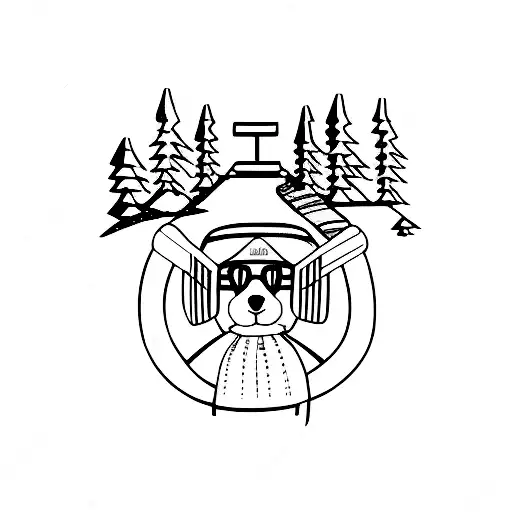 1980S Ski Mountain Puppy