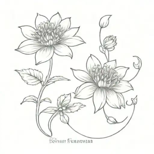 Scorpio And Chrysanthemum Flower