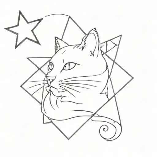 Cat With A Star