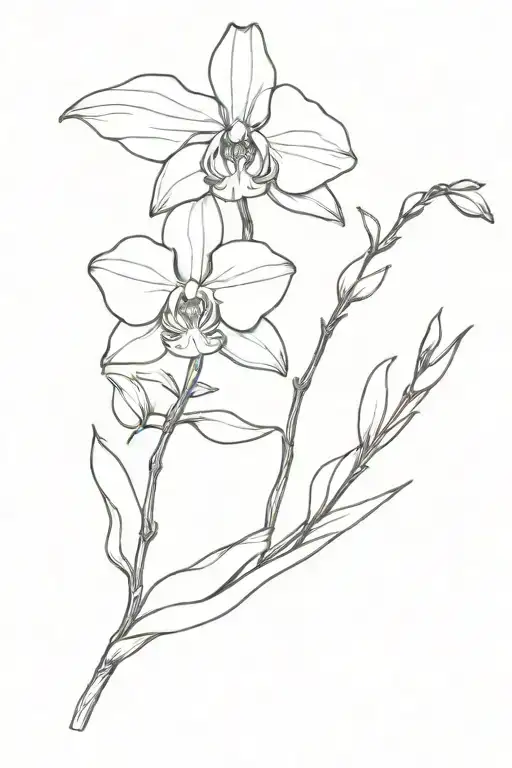 Skelton Arm Holding One Single Orchid