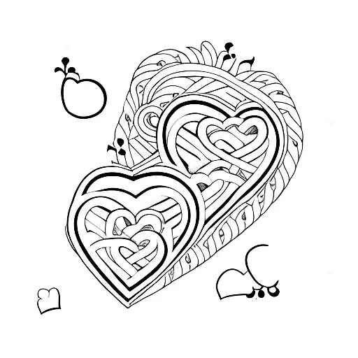 Heart With 2 Kids Initials