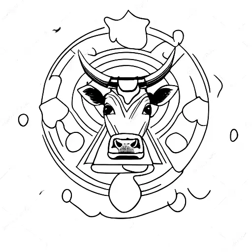 Cow Being Abducted By A Ufo