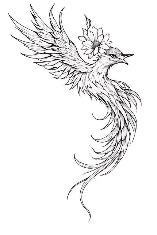 Phoenix Long Tail Flowers