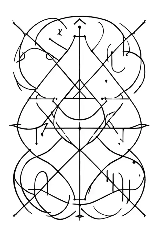 Geometrical Zodiac Signs Intertwined