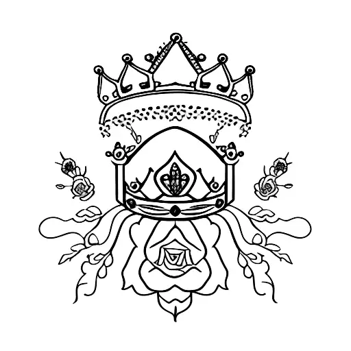 Iron Crown With Flowers