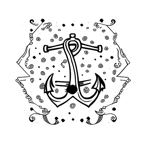 Anchor Mixed With The Number Seven