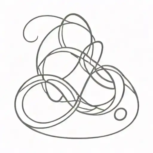 A Very Simple Infinity Symbol Together With A Seawave