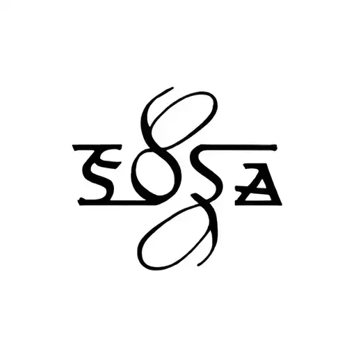 Symbol Using The Letters Sosa