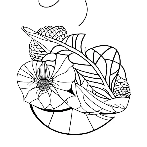 Minimalist Fine Line Papaya