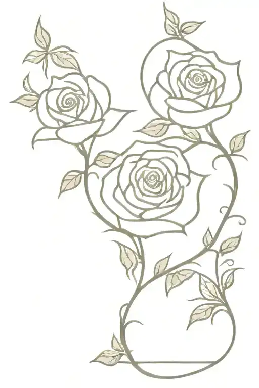 Fineline Rose Vine Wrapping