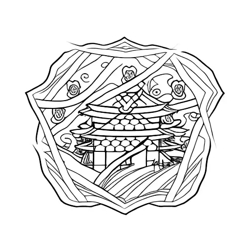 Japanese Temple No Background