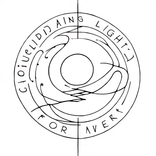A Fine Line Tattoo Based On The Song 'Guiding Light' By For Vance