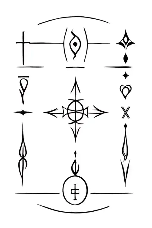 All Religion Symbols Armband