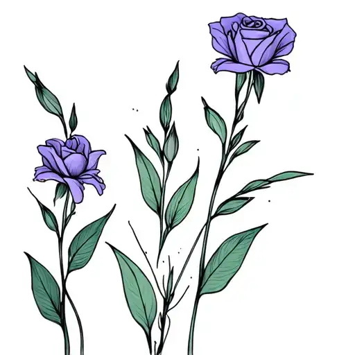 Gladiolus Violet Rose Chysanteme Narcissus Constellation Sagittarius