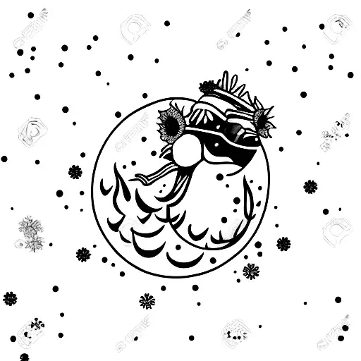 Sunflower With Winter Word