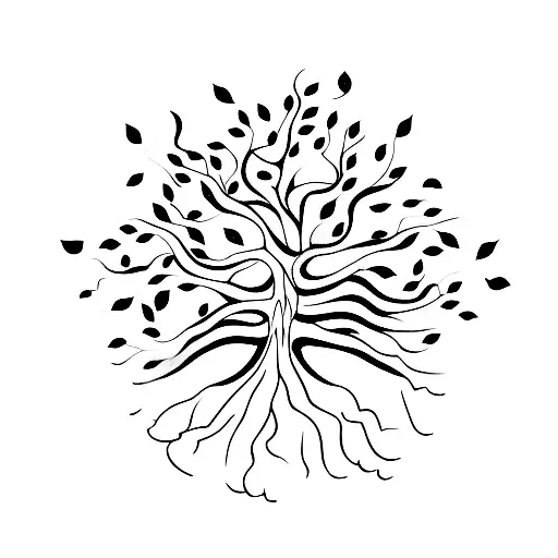 A Mechanical Tree With Dates In Its Roots