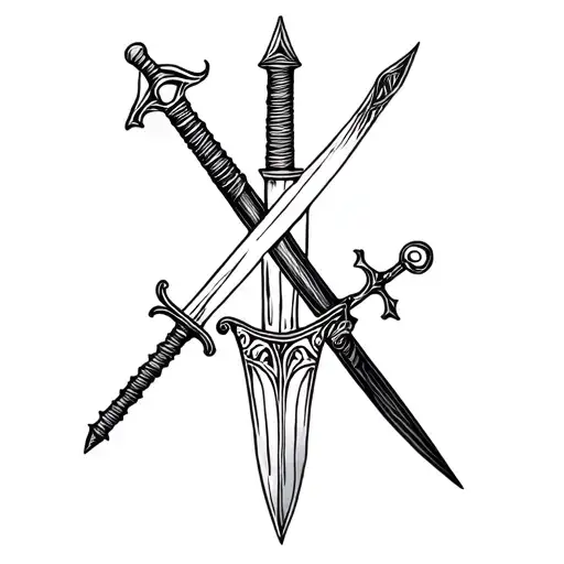 A Sword And A Wand Intertwined