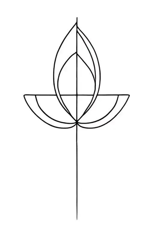 Peaceful Symbol Tattoo Simple And Unique Minimalist