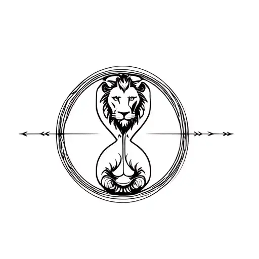 Lion Hourglass