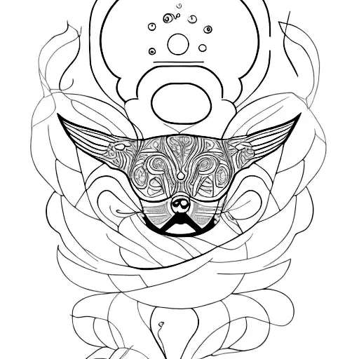 Create A Minimalist Tattoo Depicting The Concept Of Sonder Through Intricate Line Work