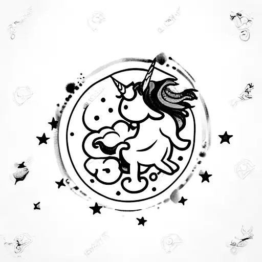 Unicorn Pooping Rainbow