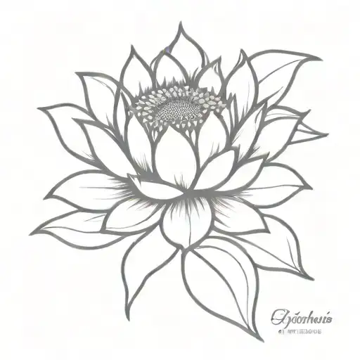 Sunflower Half Lotus Flower