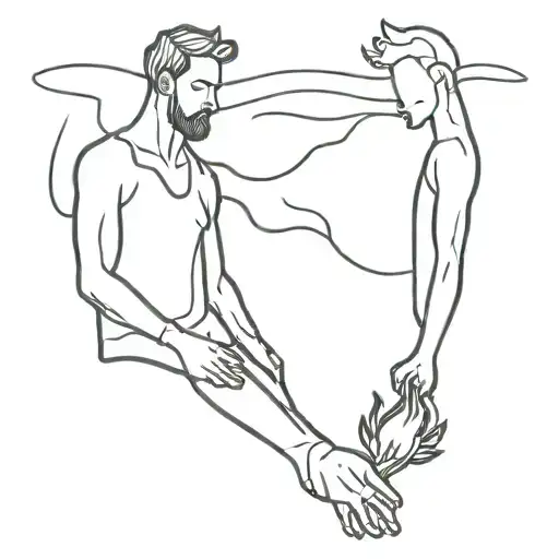 Brothers Bonding Around Fire