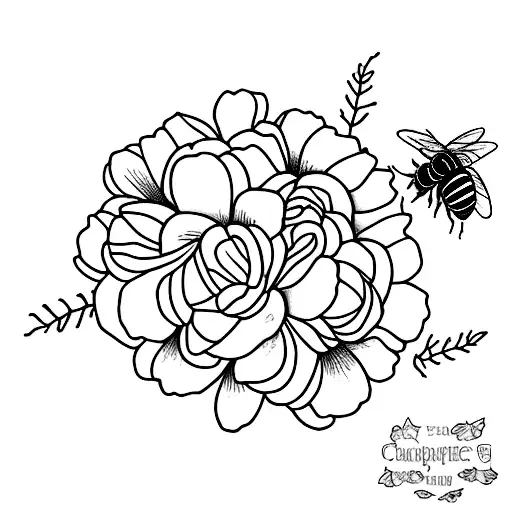 Simple 1982 With A Couple Of Cancer Birth Flowers And Bees