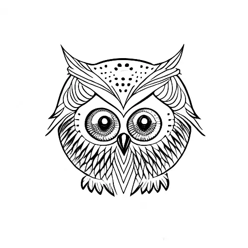 Simple Scary Owl