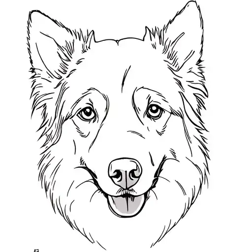Australian Shepherd Female Face