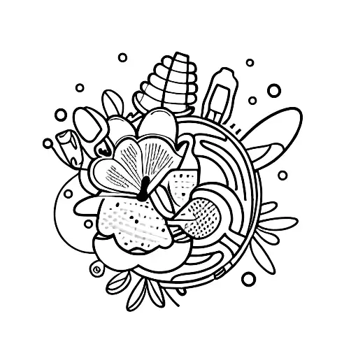 A Surgical Tech Performing A Moon Surgery On A Flower-filled Operating Table