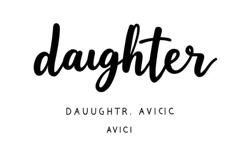 Daughter Names Incorporated Avicii Logo With Birthdates