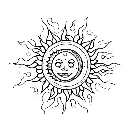 Sun With Three Stars