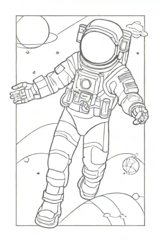 An Astronaut Exploring A Surreal Alternative Art Universe Filled With Abstract Shapes And Patterns