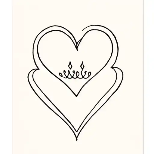 Coeur Queen Card