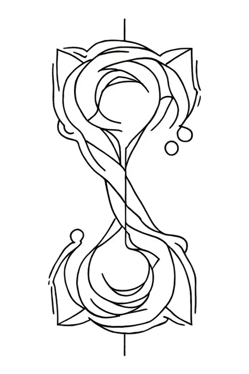 Leo And Aquarius Zodic Symbol Merged Together