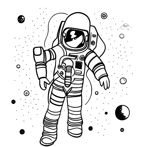 A Miniature Australian Shepherd In An Astronaut Space Suit Exploring Space