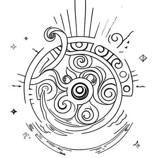 Sun Moon And A Horseshoe