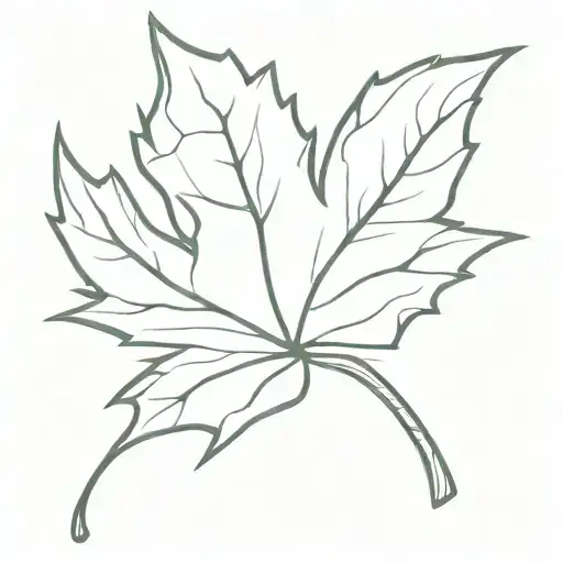 Maple Leaf With A Beret On Top Hat