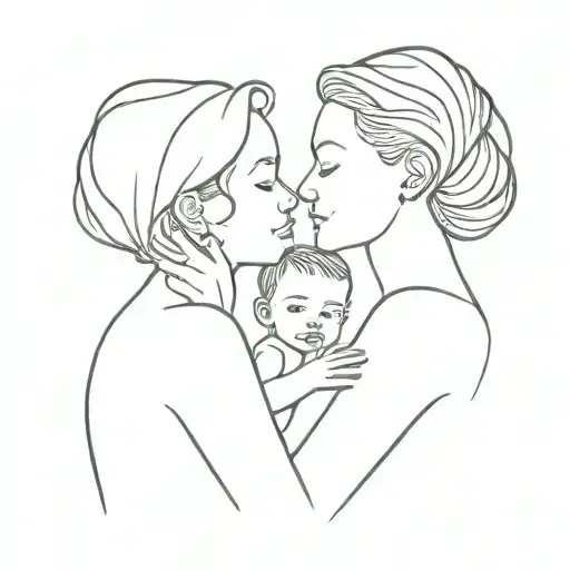 Love Mum And Daughter