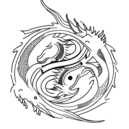 Pisces And Dragon