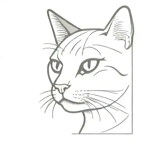 Smug Smiling Cat Face