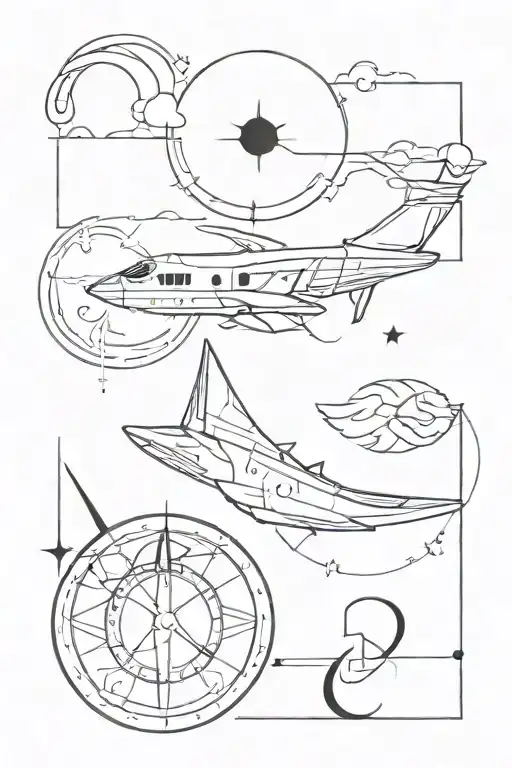 Dream Chaser With Zodiac Symbols Incorporated