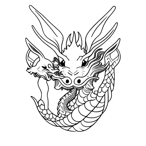Dragon With Rabbit