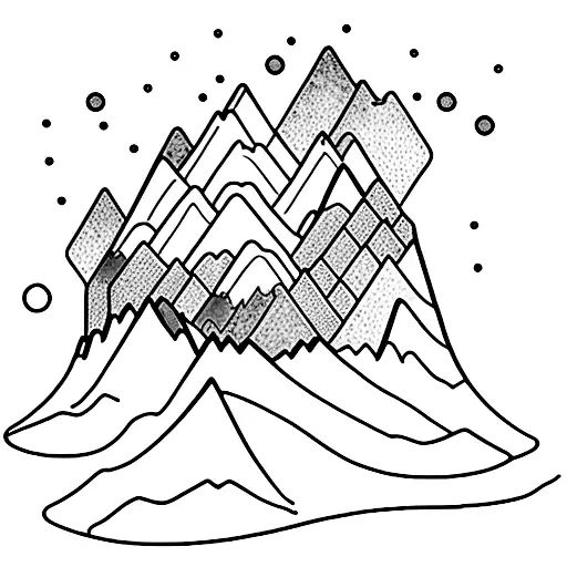 Mountains With Water Fall And Bears