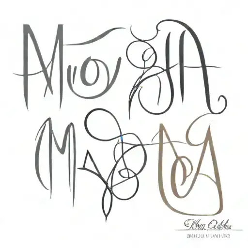 Script Font The Letters Mhoa