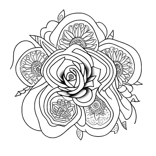 Incorporate Intricate Floral Patterns Into A Goddess Portrait