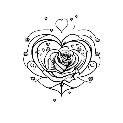 Dague Coeur Organique Rose