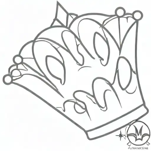 Maltese Dog Paw Print And Crown